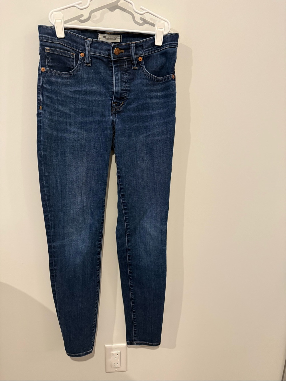 Madewell Skinny Jeans in Deep Indigo Wash